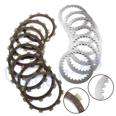Kit de placa de acero de disco de fricción de embrague para Yamaha compatible con XJ550RH XJ550H XJ550 XJ550RJ Foto 1 de 4