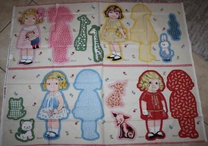 Tante Lindys 16" PAPIERPUPPEN #7167 35" Cut-n-Sew Panel 4 Puppen Baumwolle OOP selten - Bild 1 von 10
