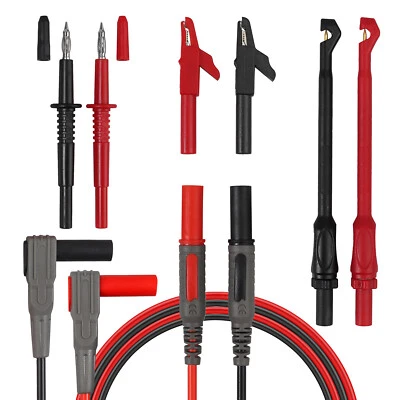 Multimeter 1000V 10A Messkabel Messleitung Prüfkabel Prüfspitzen Krokodilklemme - Bild 1 von 4