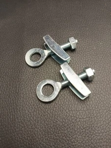 2 x Chain Adjusters Tensioners For 3/8" 10mm Axle , BMX, Single Speed, Fixie - Picture 1 of 1