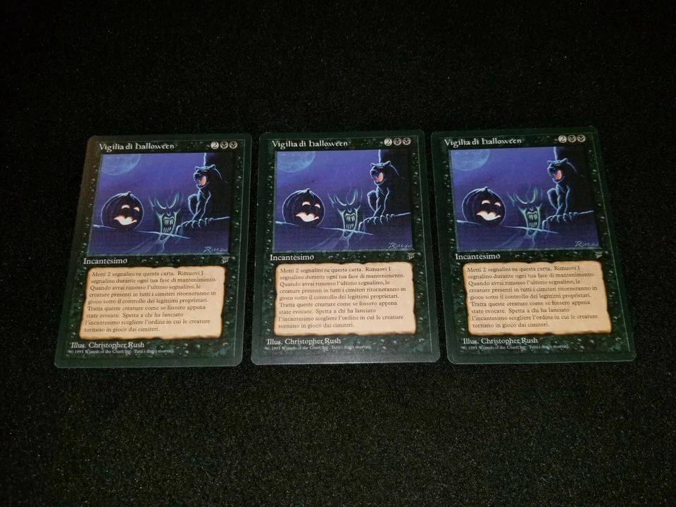 MTG 1x Legends black rare LP Italian FBB All Hallow's Eve - Reserved List - Image 1 of 2