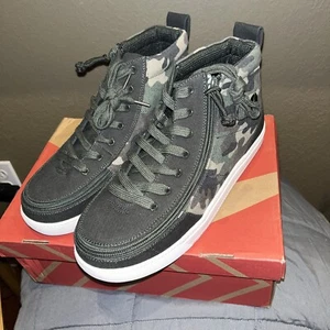 BILLY Footwear Kids DR Classic High Tops Olive Camo - SIZE 8 M Big Kid NIB - Picture 1 of 7