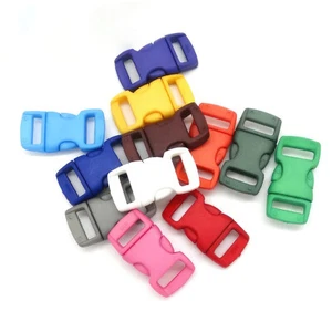 3/8"(10mm) Colorful Contoured Curved Side Snap Release Plastic Buckles Paracord - Picture 1 of 19