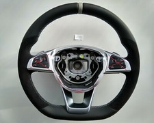 MERCEDES E W213 C238 A238 NEW NAPPA/ALCANTARA STEERING WHL GREY AMG/SPORT flat b