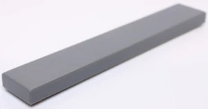 Lego 5x Dark Bluish Gray 1 x 6 Tile - Picture 1 of 1