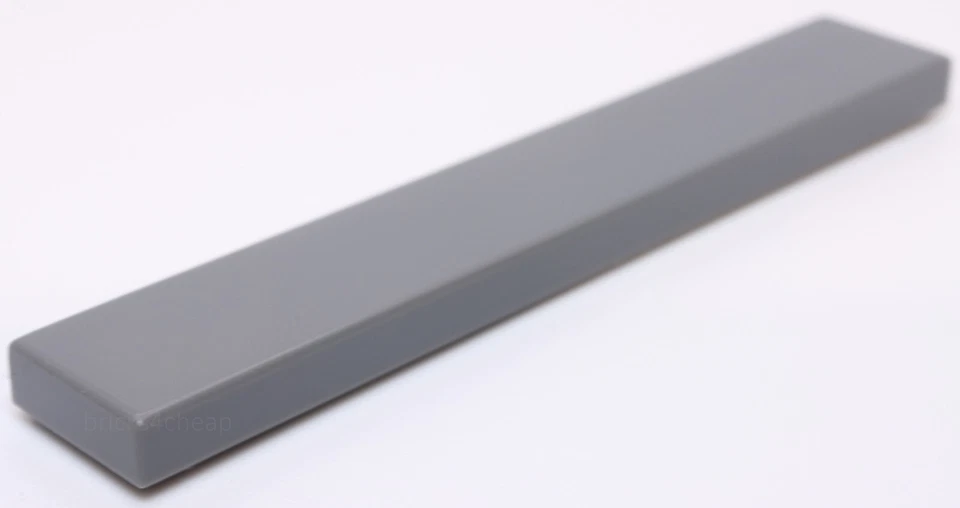 Lego 5x Dark Bluish Gray 1 x 6 Tile - Image 1 of 1