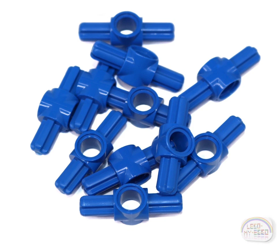 10 LEGO Technic Axle and Pin Connector Hub With 2 Axles Dark Bluish Gray