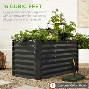 4 ft. x 2 ft. x 2 ft. Sage Green Rectangular Steel Raised Garden Bed Planter Box - Picture 1 of 7