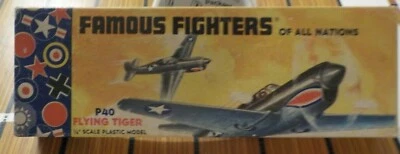 ULTRA RARE ! AURORA 1953 P-40 FLYING TIGER  INSTRUCTIONS ONLY --NO CANOPY!!! - Image 1 of 3