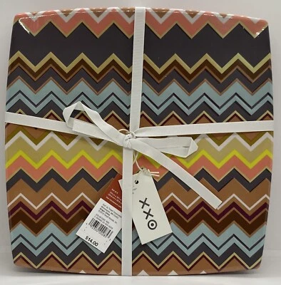 NWT Missoni for Target Melamine Dinner Plate Set of 4 Zig Zag Print - Image 1 of 2