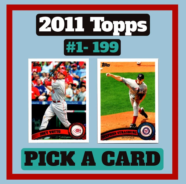 2011 Topps MLB STAR PLAYERS #1- 199 - Pick A Card - BUY2GET4FREE! - Image 1 of 1
