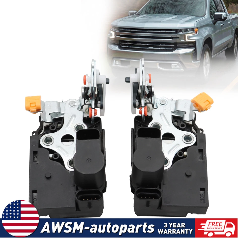 2pcs Door Lock Actuator For 01-06 Chevrolet Silverado 1500 Rear Left & Right Foto 1 de 4