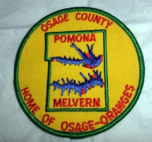 Vtg Holiday Ramblers? 4" Patch Osage County Kansas Home of Osage Oranges Good - Picture 1 of 1