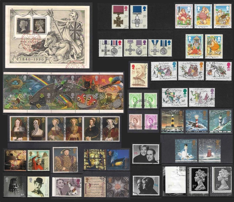 GB 1990-2000 Commemorative Stamp Sets Mini Sheets Fine Used Multiple Set Choice - Image 1 of 1