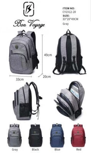 Mochila Bon Voyage CY 2312-20" - negra - Imagen 1 de 1