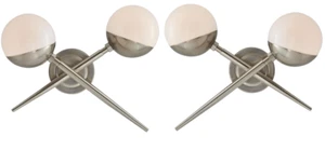 Set-of-Two Designer Arteriors 49160 Linkka 15" Sconces - Sputnik Design - Picture 1 of 17