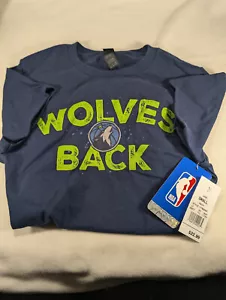 NBA Minnesota Timberwolves T-shirts Navy Blue - Multiple Sizes - Picture 1 of 1