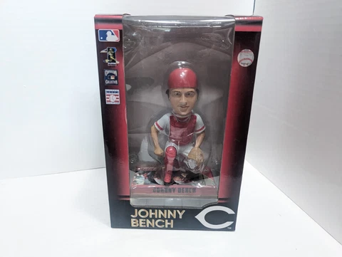 Johnny Bench Hall of Fame Legends Photo Base Cincinnati Reds Bobblehead #273/360 Cover