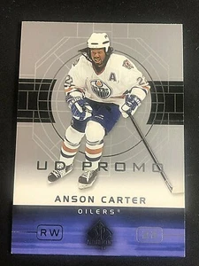 ANSON CARTER 2002-03 SP Authentic Hockey UD PROMO Card #39 Rare SP OILERS - Picture 1 of 2