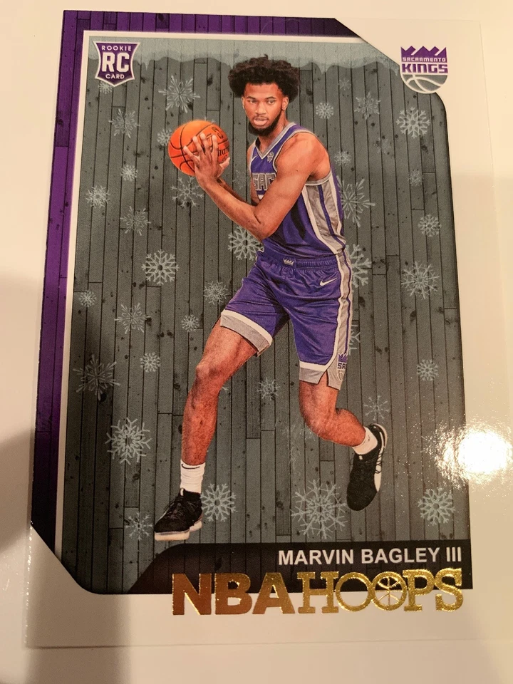 2018-19 Hoops Winter Holiday Variant Marvin Bagley Rookie Sacramento Kings - Image 1 of 1