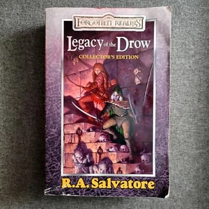 Legacy Of The Drow R. A. Salvatore Forgotten Realms Collector's Edition HB DJ - Picture 1 of 2