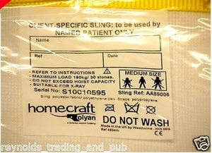 Hoist Sling Medium Universal Max 190kg/30 Stone Patient Mobility Client Specific - Picture 1 of 1