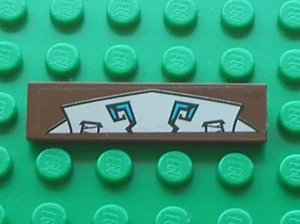 LEGO RedBrown Tile 1x4 Silver Gorilla Sticker Ref 2431pb360 Set 70125 Gorilla - Imagen 1 de 1