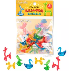 Itty Bitty Ballontiere (8er Beutel) Miniatur Kunststoff Figuren Archie McPhee - Bild 1 von 5