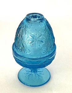 Vintage Indiana Glass Tiara Fairy Lamp • Blue • Excellent Condition - Picture 1 of 3