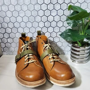 Noah Waxman The Van Dam English Tan Mens Boots Size 12 Flaw - Picture 1 of 24