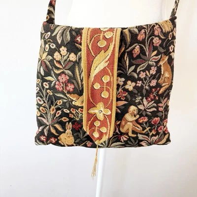 Bolso Cartera Cruzado Animal Vintage Tapiz Novedad Boho Festival Bosque Hada Foto 1 de 4