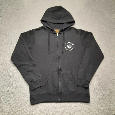 Sudadera con Capucha Warroad Original Hockey Hombres Talla Grande Negra Sudadera Chaqueta Cremallera Completa Foto 1 de 4