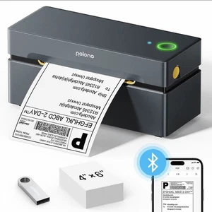 Bluetooth Etikettendrucker, Etikettiergerät 4x6 DHL Labeldrucker iOS / Android - Bild 1 von 6