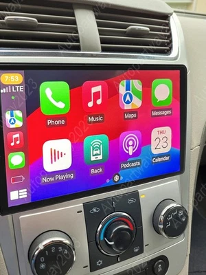 10.1" Car Radio Stereo Carplay For 2008-2012 Chevrolet Malibu Android 15 GPS BT - Image 1 of 4