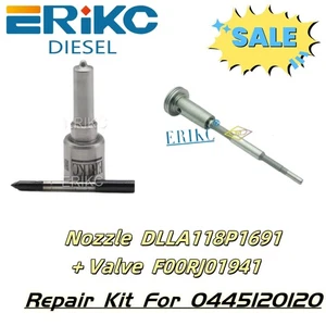 Spray Nozzle DLLA118P1691 Valve F00RJ01941 Injector Repair Kit for 0445120120 - Picture 1 of 7