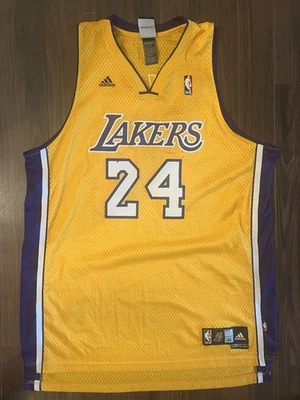 Camiseta deportiva vintage Kobe Bryant Lakers Adidas Swingman amarilla talla XL NBA NUEVA SIN ETIQUETAS rara Foto 1 de 4