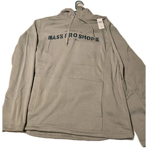 Bass Pro Grey Hoodie Large NWT - Picture 1 of 2