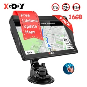 9" XGODY Car & Truck GPS Navigation Navigator Sat Nav 16GB Free Australia EU Map - Picture 1 of 15
