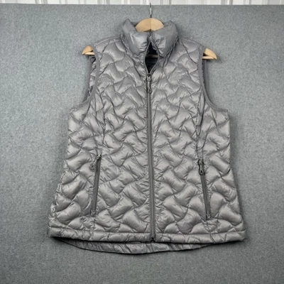 Жилет женский Gerry большой серый выстеганный пуховик легкий с карманами на молнии - Изображение 1 из 4