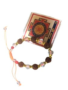 @ Bracciale Rudraksha Dorato Tradizionale Indiano Unisex - Foto 1 di 5