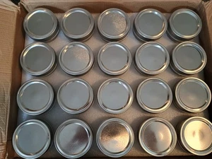 Small Mason Jars 40 Pack, Wide Mouth Half Pint Canning Jars and Lids - Picture 1 of 4