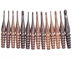 Ago all'uncinetto palissandro per filati per maglieria ganci ago per maglia - Foto 1 di 7