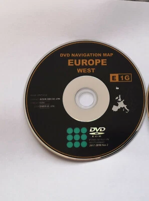 Toyota y Lexus E1G 2017/18 navegación por satélite disco actualización mapa del Reino Unido y Europa Occidental mapas