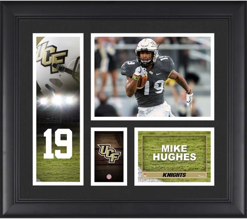 Mike Hughes UCF Knights Framed 15" x 17" Player Collage Cover
