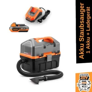 FUXTEC Akku Nass-/Trockensauger 10 L Tank inkl. Schlauch, 2-in1-Düse, FX-E1VC20 - Bild 1 von 11
