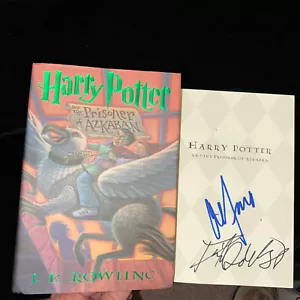 Daniel Radcliffe & Alfonso Cuaron Signed Harry Potter Prisoner Azkaban Book HC - Picture 1 of 8