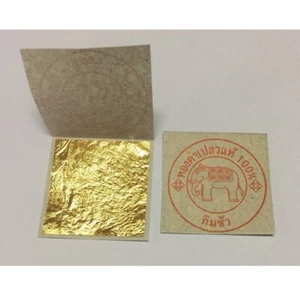 Genuine Real Gold Leaf 24K 99.99% pure Artwork Gilding Spa Edible 100 sheet - Picture 1 of 7