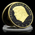 US President Donald Trump Gold Coin Save America Again Collect Ornament Gifts