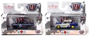 M2 Machines 1969 Datsun Bluebird Purple Diecast Blue White 510 JPN02 Set of 2 - Picture 1 of 7