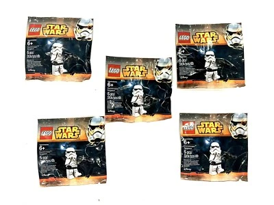 Lego Star Wars: Stormtrooper Sergeant (5002938) Lote De 5 Polybags Raro Novo - Imagem 1 de 4